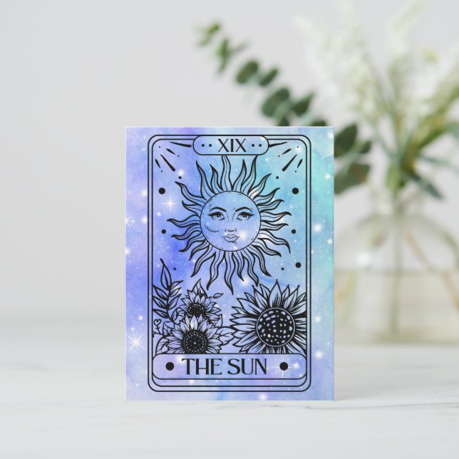 Sun Tarot Postkarte (Stehend Vorderseite)