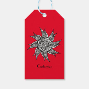 Sun Tattoo Thunder_Cove im Henna-Stil Geschenkanhänger
