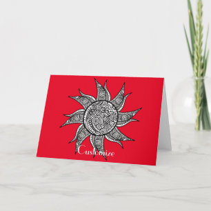 Sun Tattoo Thunder_Cove im Henna-Stil Karte