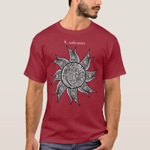 Sun Tattoo Thunder_Cove im Henna-Stil T-Shirt