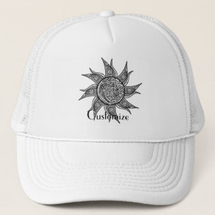 Sun Tattoo Thunder_Cove im Henna-Stil Truckerkappe