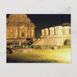 Sun Temple, Konark, Indien Postkarte