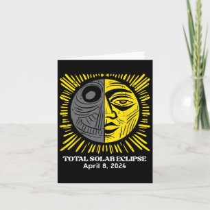 Sun Total Solar Eclipse 2024 April 8 Männer Frauen Karte