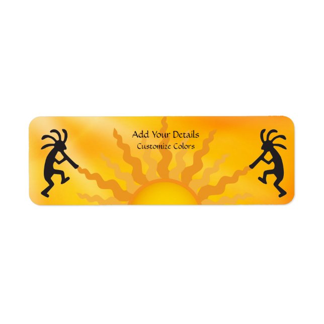 Sun Two Kokopelli Address Label (Vorne)