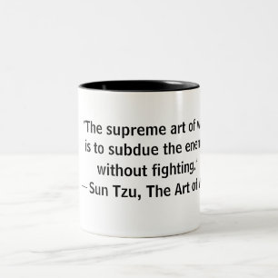 Sun Tzu Art des Krieges ohne Bekämpfung der Tasse