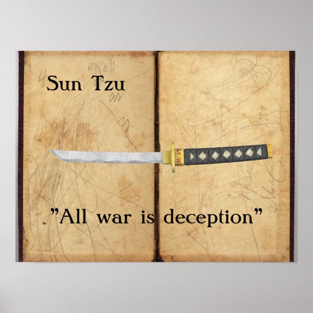 Sun Tzu - Der ganze Krieg ist Täuschung Poster (Vorne)