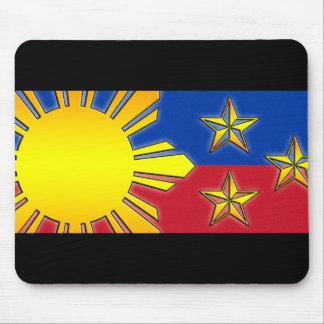 Sun und 3 Sterne Mousepad