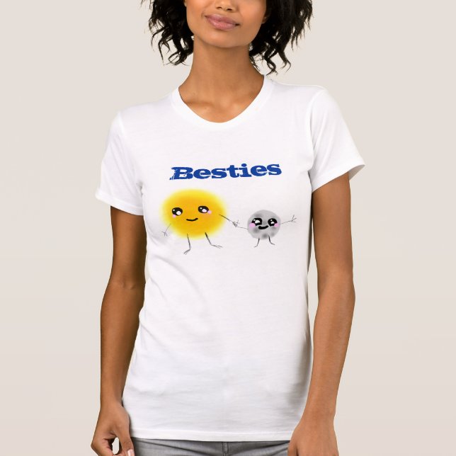 Sun und Mond Besties T-Shirt (Vorderseite)