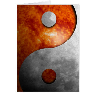 Sun und Mond Yin und Yang-Symbol