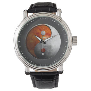 Sun und Mond Yin Yang Armbanduhr