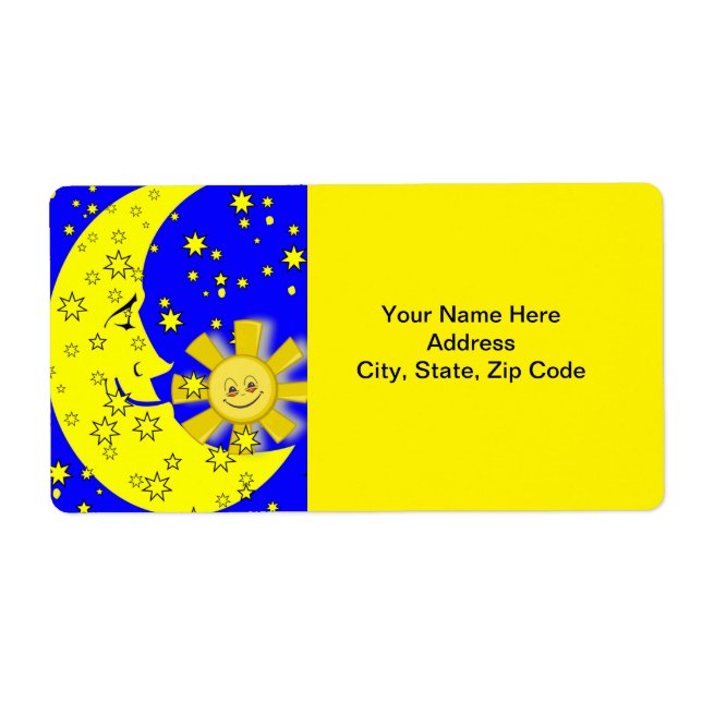 Sun- und Mondstars-Labels (Vorne)