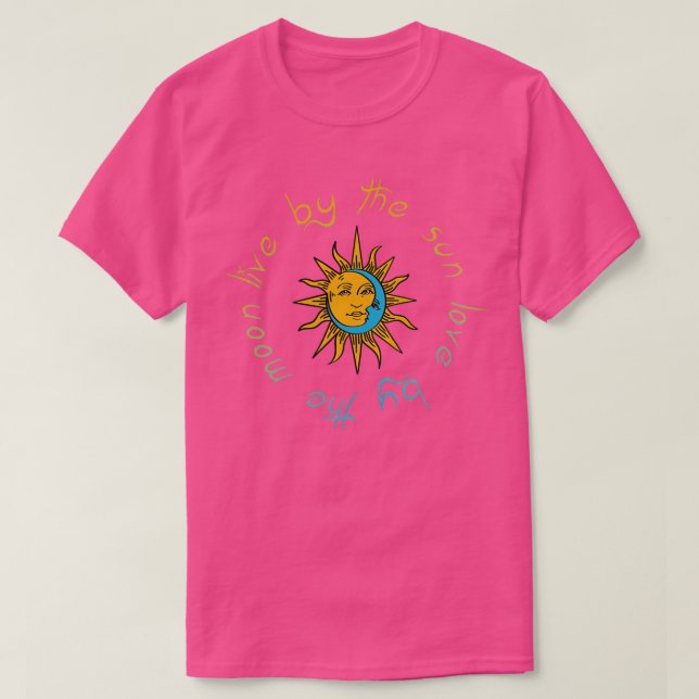 Sun und Moon Celestial Boho  T-Shirt (Design vorne)