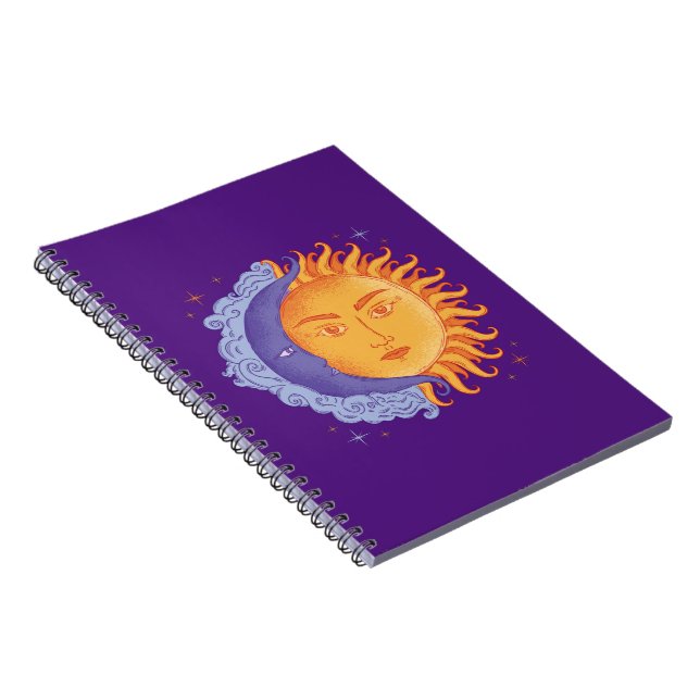 Sun- und Moon-Notebook Notizblock (Rechte Seite)