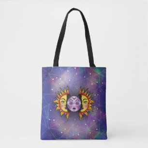 Sun und Moon Tote Bag