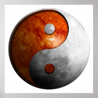 Sun und Moon Yin und Yang-Symbol