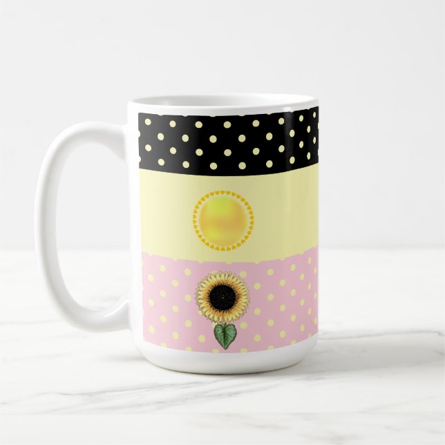 Sun- und Polka-Dots Kaffeetasse (Links)