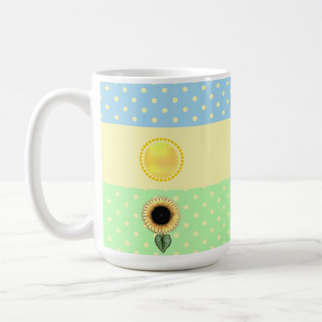 Sun- und Polka-Dots Kaffeetasse (Links)