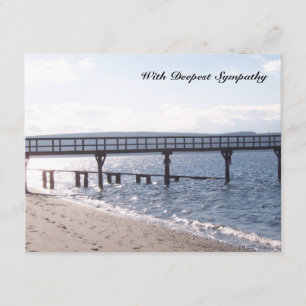 Sun- und Seebibel-Vers-Beileids-Karte Karte