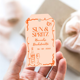 Sun und Spritz Bachelorette Weekend Party Geschenkanhänger