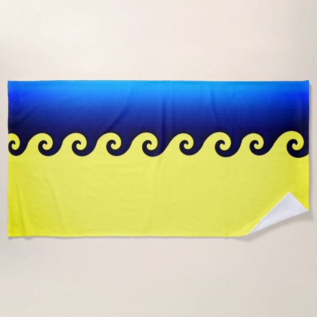 Sun und Surf Beach Handtuch (Vorderseite)