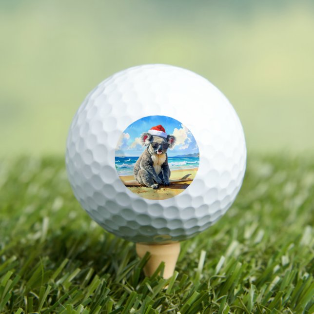 Sun und Surf Koala Weihnachtsmannmütze Golfball (Insitu T-Shirt)