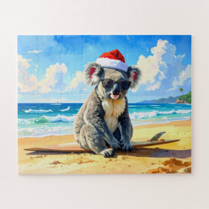 Sun und Surf Koala Weihnachtsmannmütze Puzzle