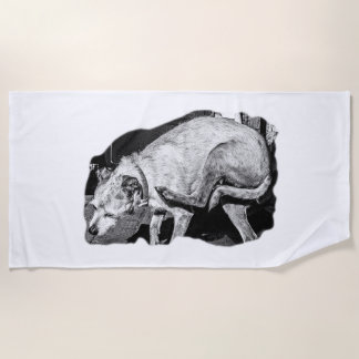 Sun und Terrier Scratches Strandtuch