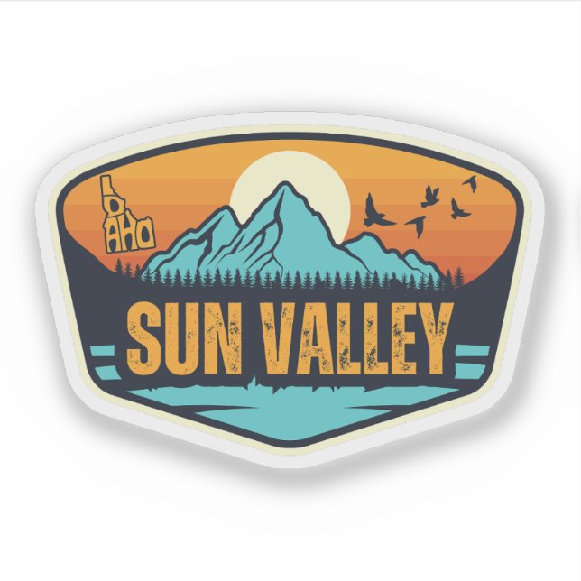 Sun Valley, Idaho Aufkleber (Vorderseite)