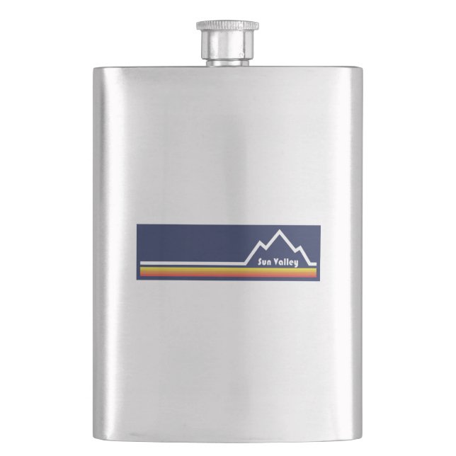 Sun Valley, Idaho Flachmann (Vorderseite)