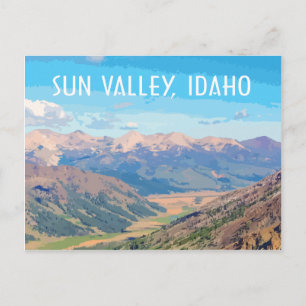Sun Valley, Idaho, im Stil vintage Reisefotografie Postkarte