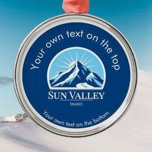 Sun Valley Idaho Medaillen-Ornament Ornament Aus Metall