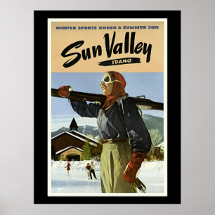 Sun Valley, Idaho Reise Poster