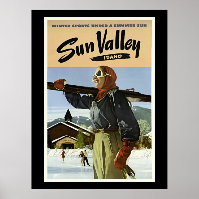 Sun Valley, Idaho Reise Poster (Vorne)
