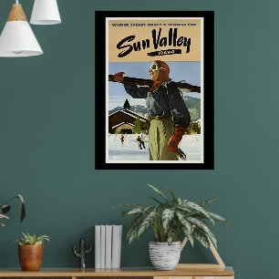 Sun Valley, Idaho Reise Poster