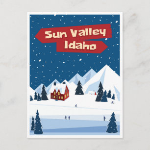 Sun Valley, Idaho, Ski Postkarte