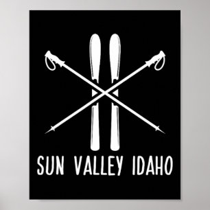 Sun Valley Idaho Ski Ski Ski Ski Ski Skifahren Ski Poster