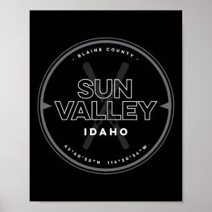 Sun Valley Idaho Skigebiet Poster