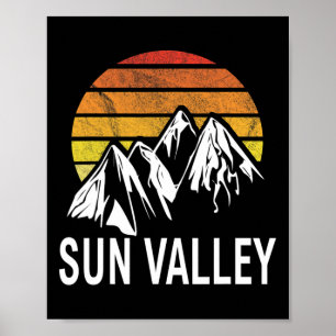 Sun Valley Idaho Usa Ski Resort Snowboarden 1 Poster