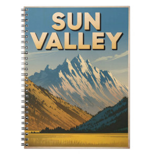 Sun Valley Idaho Vintag Notizblock