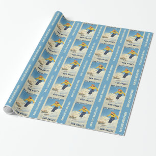 Sun Valley, Idaho Vintage Reise-Geschenkpapier Geschenkpapier