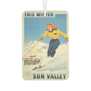 Sun Valley Idaho Vintage Reise Lufterfrischer