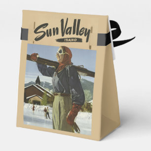 Sun Valley, Idaho Vintage Reisegeschenkbox Geschenkschachtel