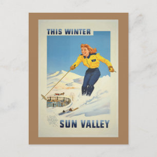 Sun Valley       IdahoVintage Reise Postkarte