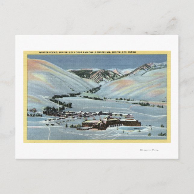 Sun Valley, Identifikation - Winter-Szene, Sun Postkarte (Vorderseite)