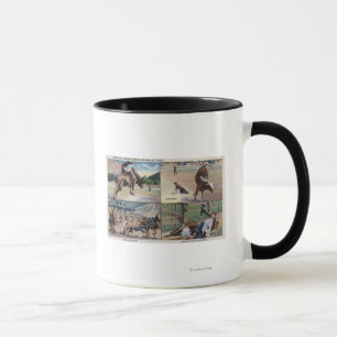 Sun Valley, IDRodeo Bull Dogging Scenes Tasse