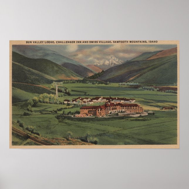 Sun Valley, IDView of Sun Valley Lodge Poster (Vorne)