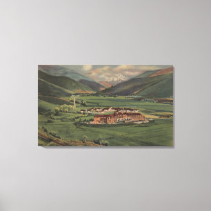 Sun Valley, IDView von Sun- Valleyhäuschen Leinwanddruck