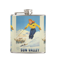 Sun Valley USA Vintage Travel Flask