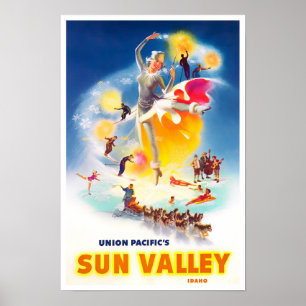 Sun Valley vintage travel poster