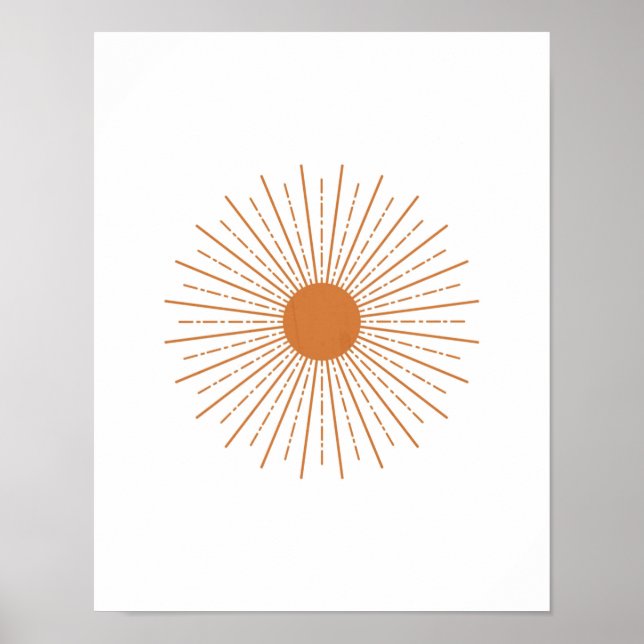 Sun Wall Deco, Sun Poster, Sun Art Print Poster (Vorne)